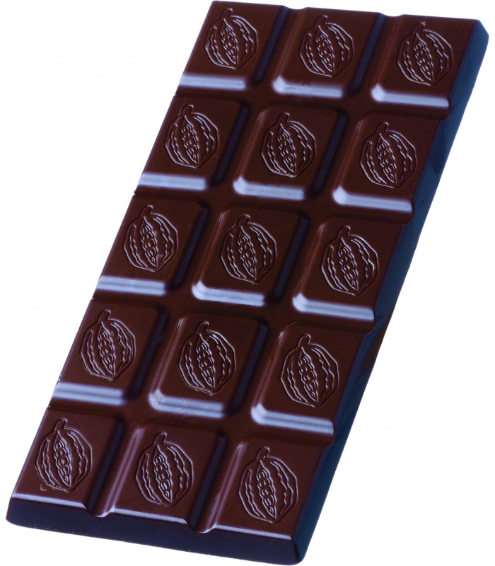 Tablette chocolat noir sans sucres noir 64%