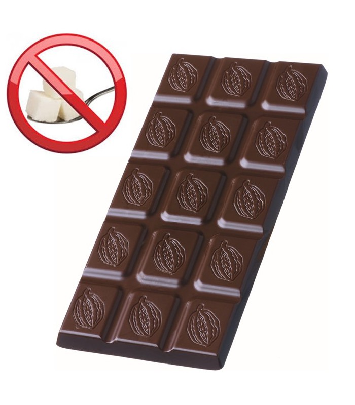 Tablette Chocolat Noir 55% sans sucres, au maltitol
